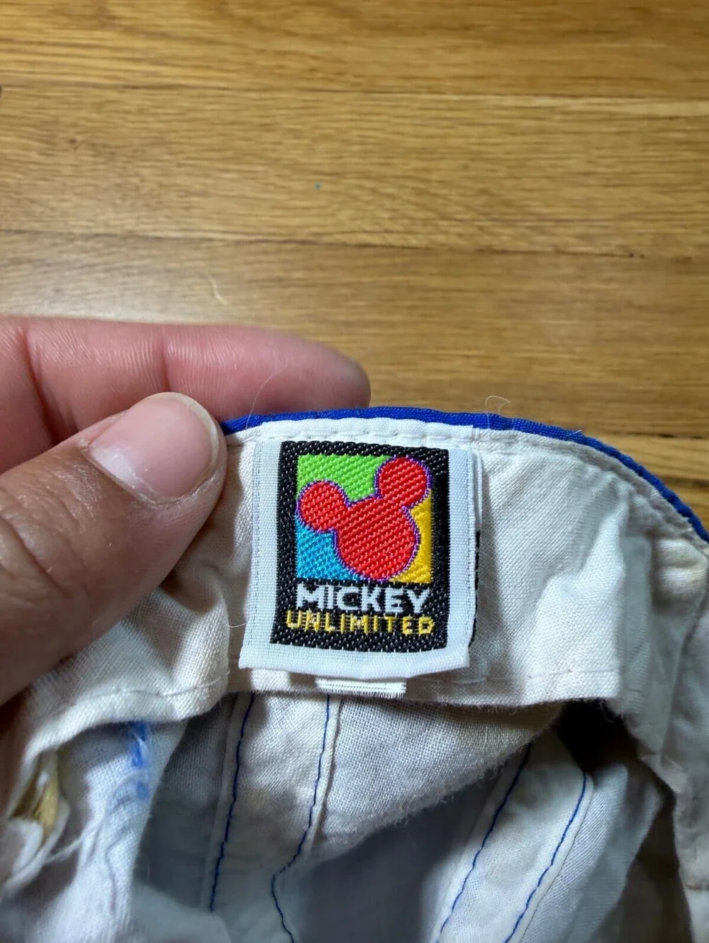 90s Mickey Unlimited Blue and Black Kids' Baseball Cap
